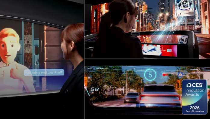 LG发布车载解决方案,用透明OLED将汽车前挡玻璃变为XR显示器